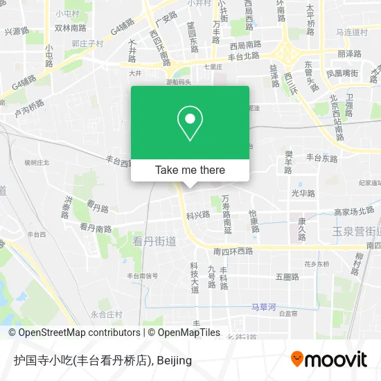 护国寺小吃(丰台看丹桥店) map