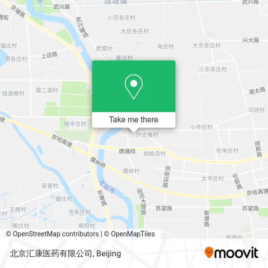北京汇康医药有限公司 map