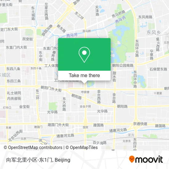 向军北里小区-东1门 map