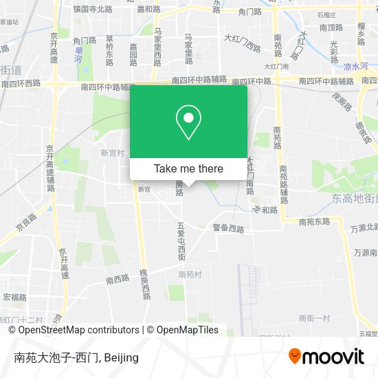 南苑大泡子-西门 map