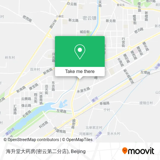 海升堂大药房(密云第二分店) map