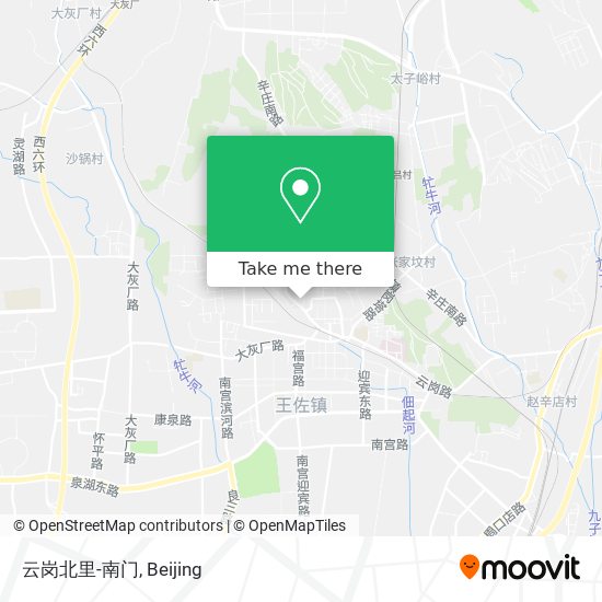 云岗北里-南门 map