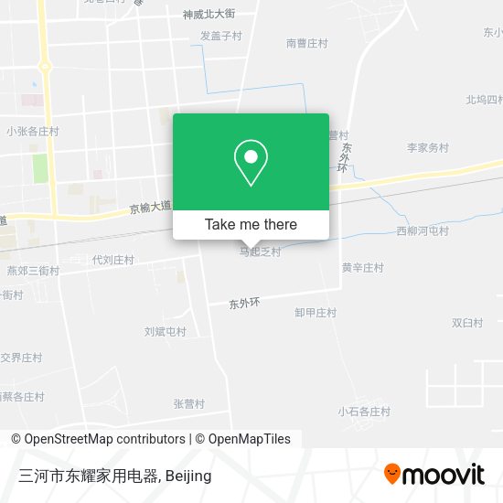 三河市东耀家用电器 map