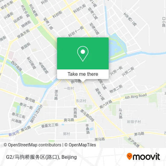 G2/马驹桥服务区(路口) map