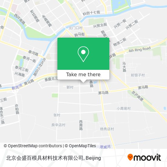 北京会盛百模具材料技术有限公司 map