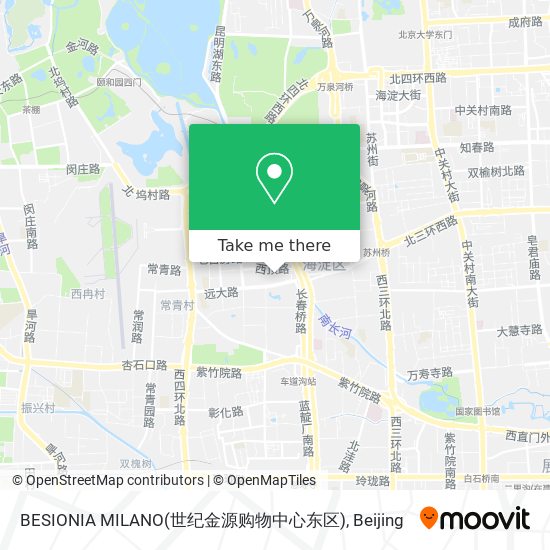 BESIONIA MILANO(世纪金源购物中心东区) map