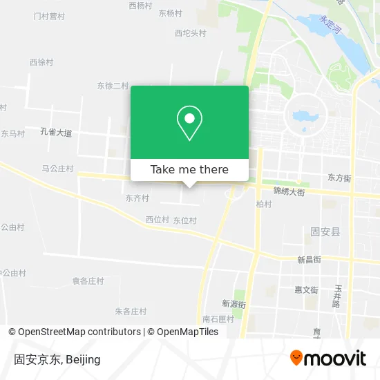 固安京东 map