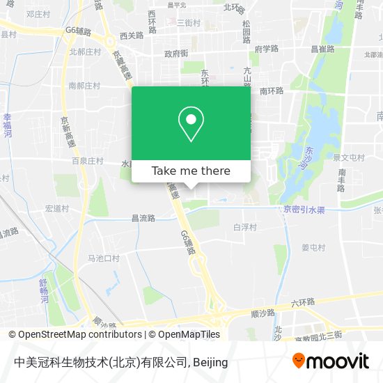 中美冠科生物技术(北京)有限公司 map