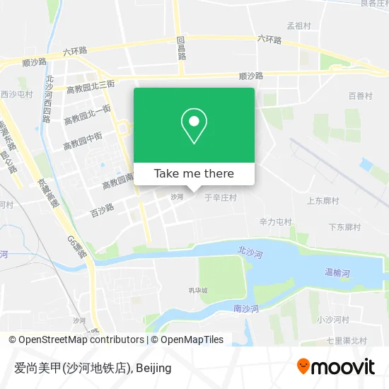 爱尚美甲(沙河地铁店) map