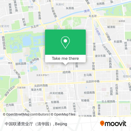 中国联通营业厅（清华园） map