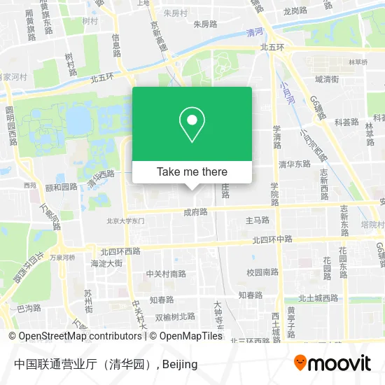 中国联通营业厅（清华园） map