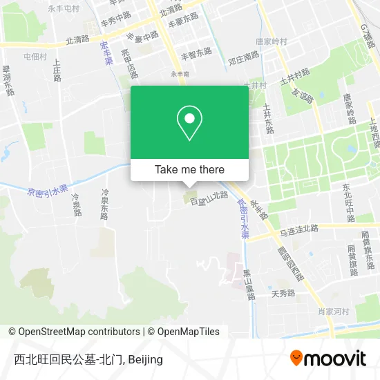 西北旺回民公墓-北门 map