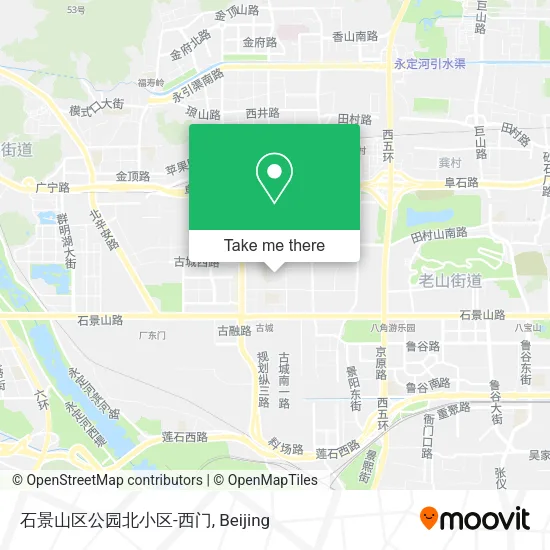 石景山区公园北小区-西门 map