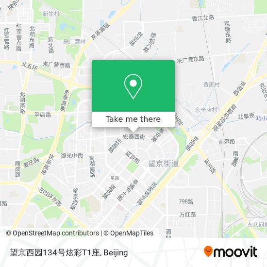 望京西园134号炫彩T1座 map