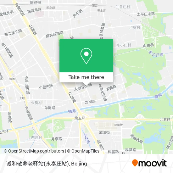 诚和敬养老驿站(永泰庄站) map