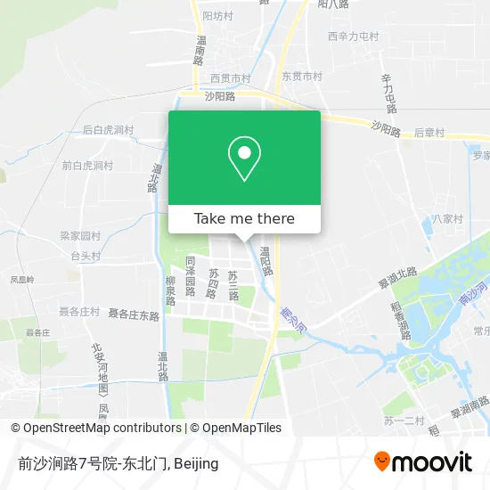 前沙涧路7号院-东北门 map
