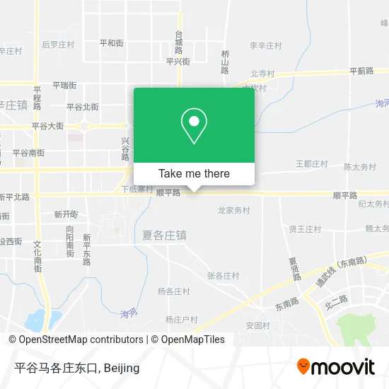 平谷马各庄东口 map