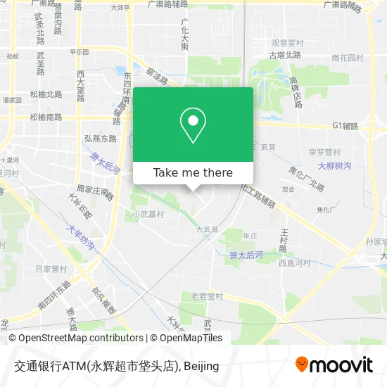 交通银行ATM(永辉超市垡头店) map