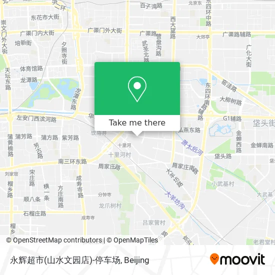 永辉超市(山水文园店)-停车场 map
