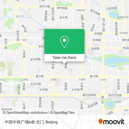 中国中铁广场b座-北门 map