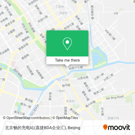 北京畅的充电站(嘉捷BDA企业汇) map