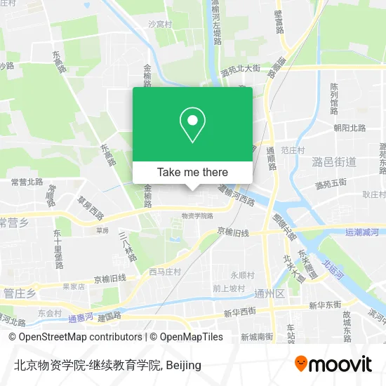 北京物资学院-继续教育学院 map