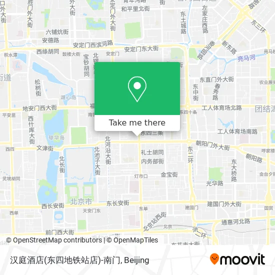 汉庭酒店(东四地铁站店)-南门 map