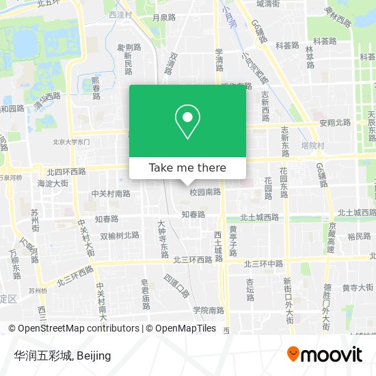 华润五彩城 map