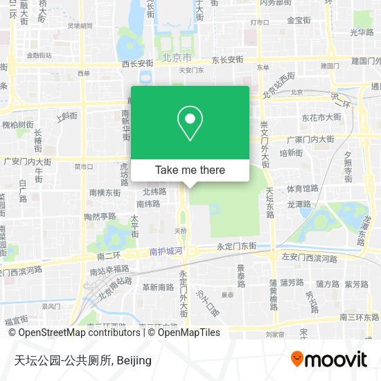 天坛公园-公共厕所 map