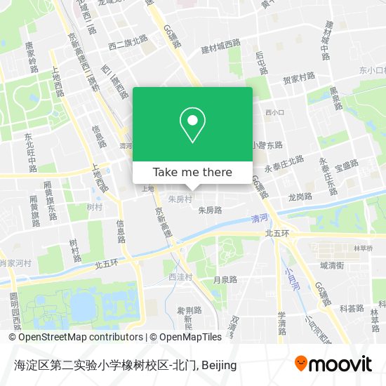 海淀区第二实验小学橡树校区-北门 map