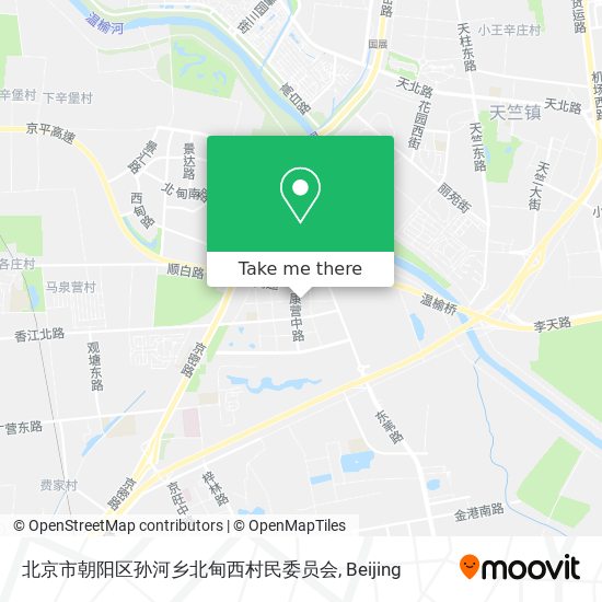 北京市朝阳区孙河乡北甸西村民委员会 map