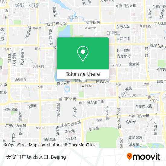 天安门广场-出入口 map