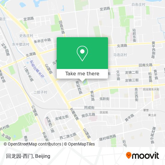回龙园-西门 map