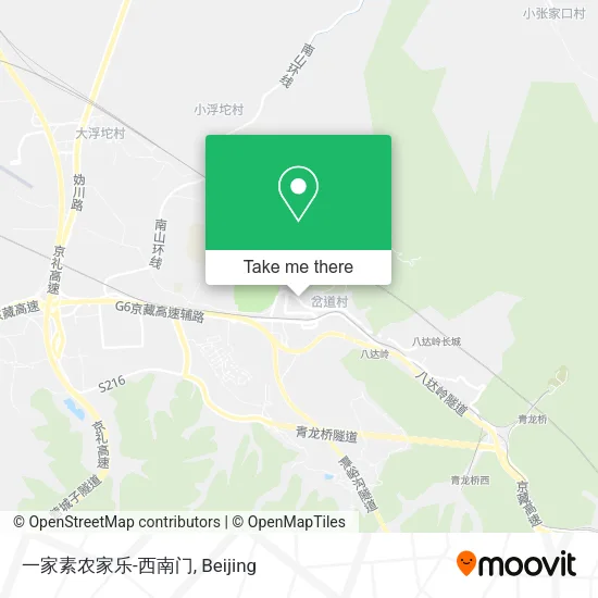 一家素农家乐-西南门 map