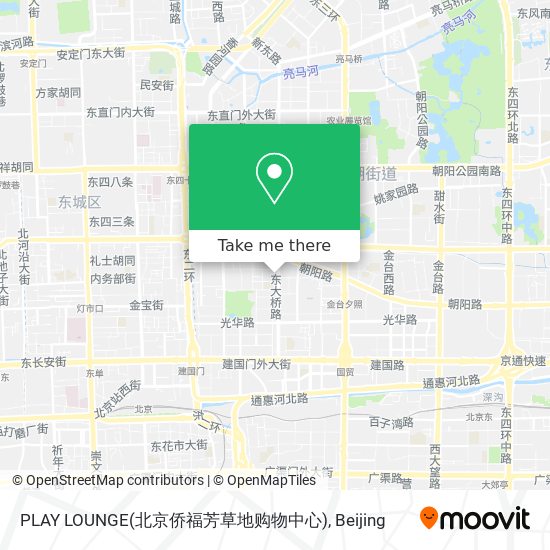 PLAY LOUNGE(北京侨福芳草地购物中心) map