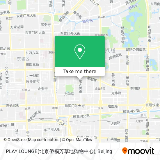PLAY LOUNGE(北京侨福芳草地购物中心) map