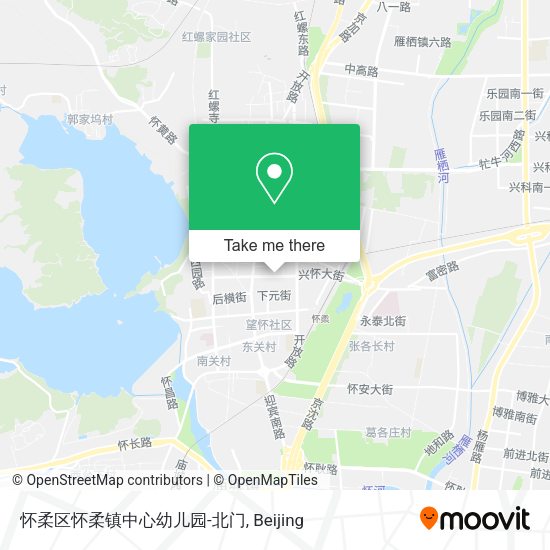 怀柔区怀柔镇中心幼儿园-北门 map