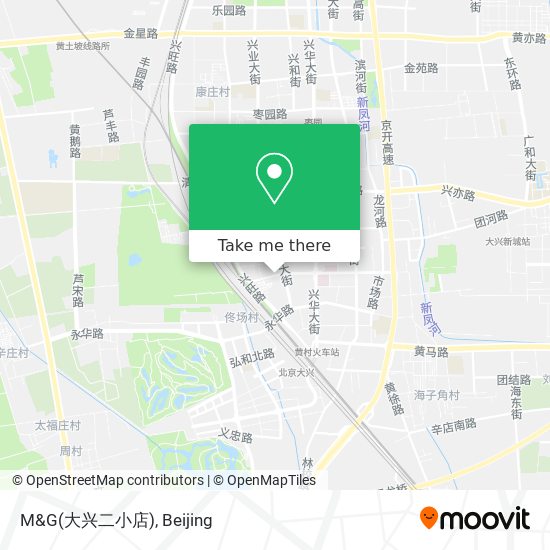 M&G(大兴二小店) map