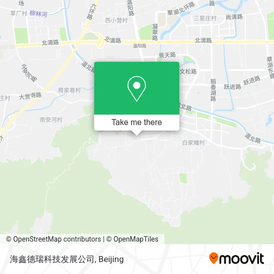 海鑫德瑞科技发展公司 map