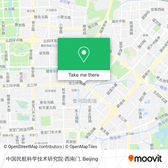中国民航科学技术研究院-西南门 map