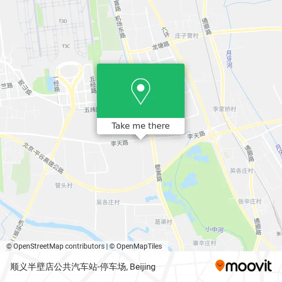 顺义半壁店公共汽车站-停车场 map