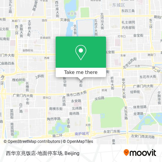 西华京兆饭店-地面停车场 map