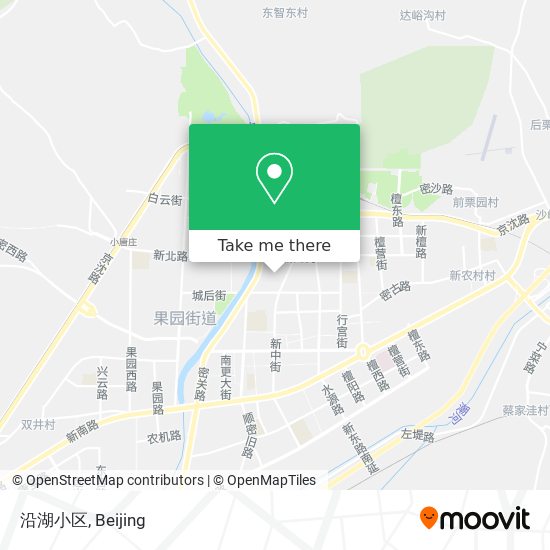 沿湖小区 map