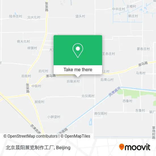 北京晨阳展览制作工厂 map