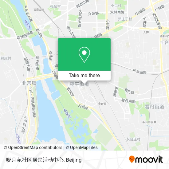 晓月苑社区居民活动中心 map