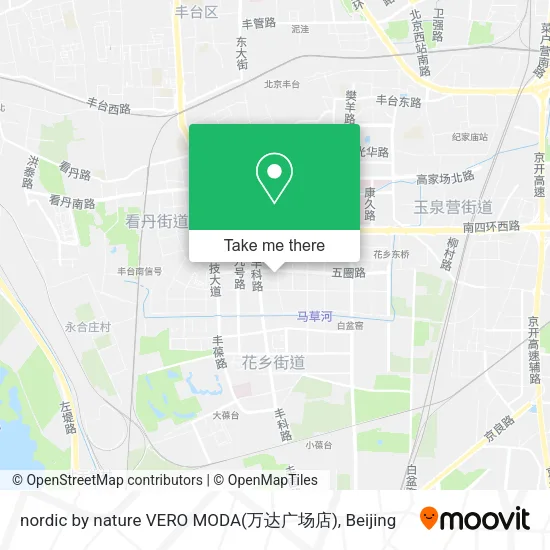 nordic by nature VERO MODA(万达广场店) map