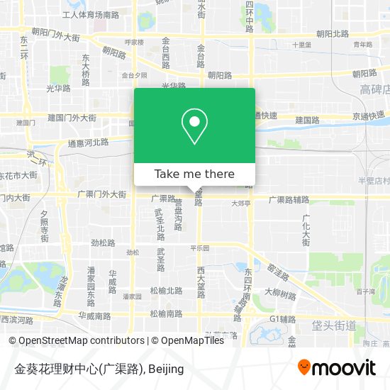 金葵花理财中心(广渠路) map