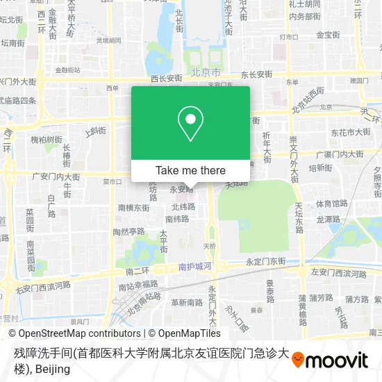 残障洗手间(首都医科大学附属北京友谊医院门急诊大楼) map