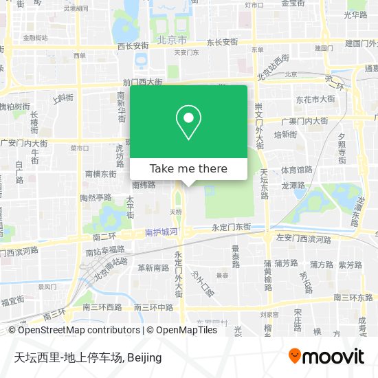 天坛西里-地上停车场 map