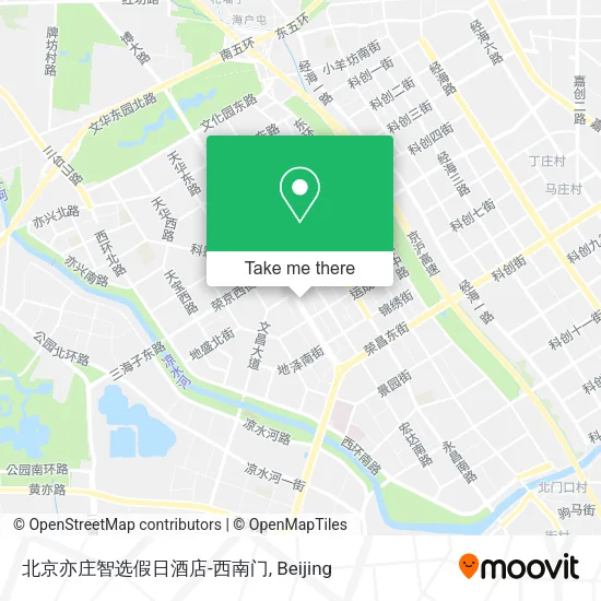 北京亦庄智选假日酒店-西南门 map